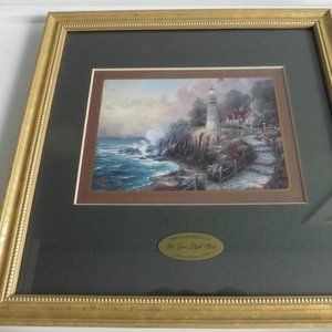 Thomas Kinkade framed "Let Your Light Shine"  Collector's Society 1998  11 x 11